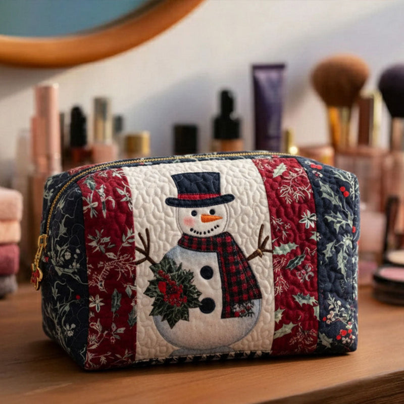 Frosty Cheer Padded Makeup Bag