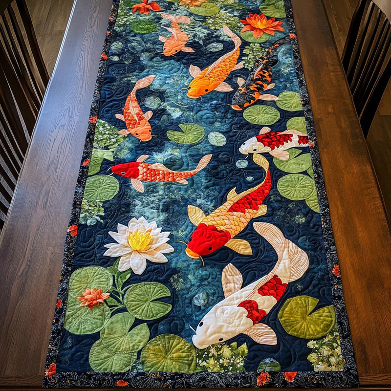 Padded Table Runner - Koi Carp Dream