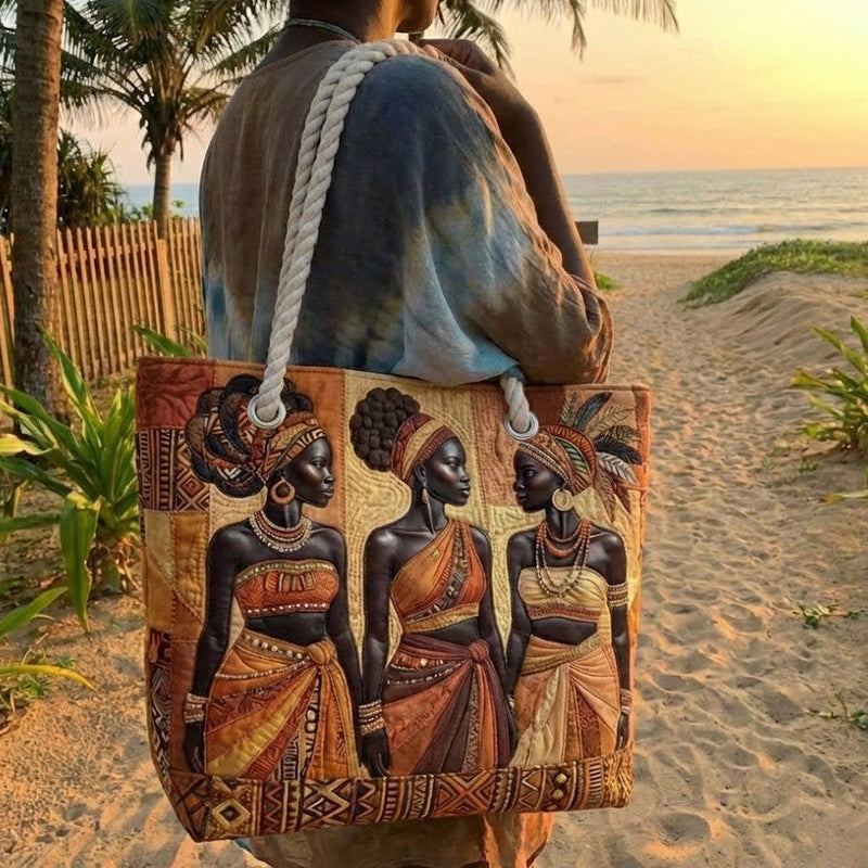 Handmade Beach Bag | Melanin Queens Shine